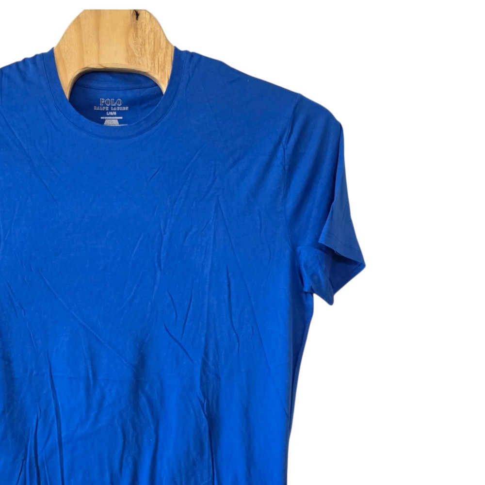 Polo Ralph Lauren Mens Royal Blue Cotton‎ Crewneck T-Shirt Red Pony Logo NWT L
